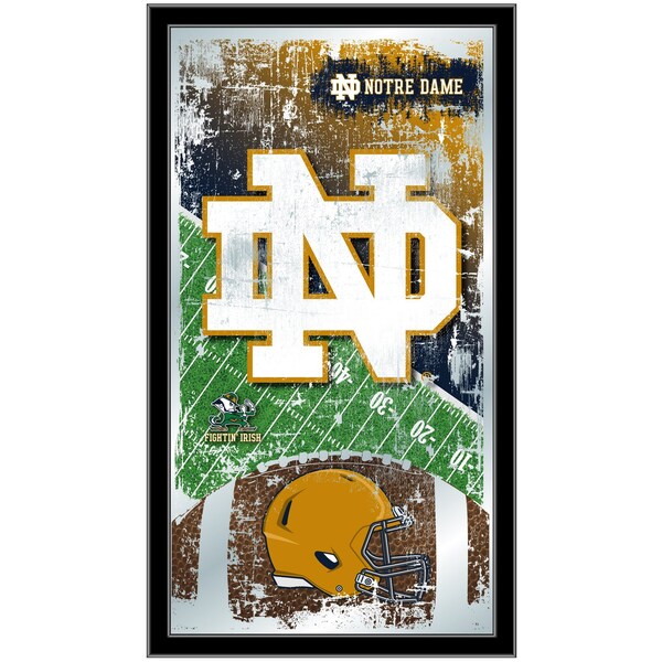 Notre Dame 15" x 26" Football Mirror